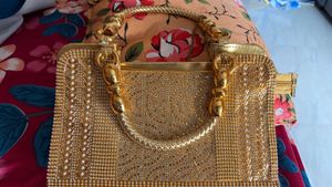 Gold Embellished Clutch