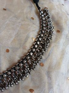 Brass handmade Silverlookalike vintage Necklace