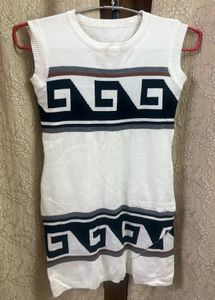 Sleeveless White Mini Dress