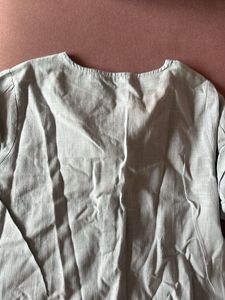 Light Grey Kurta with Tassels