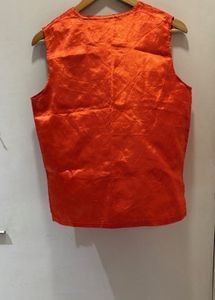 Satin V-Neck Sleeveless Top