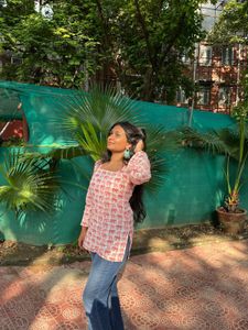 Pink Elephant Print Kurta