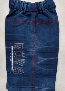 Kids Red Casual Jeans T-Shirt and Short