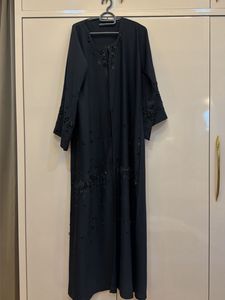 Elegant Black Embroidered Abaya