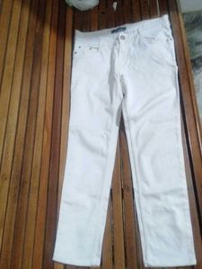 Classic White Denim Jeans