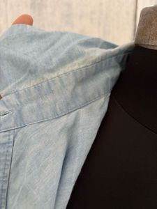 Striped Colorblock Short Sleeve Shirt