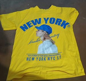 Yellow New York Graphic T-Shirt