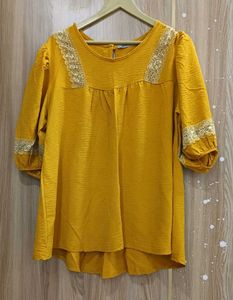 Mustard Yellow Tunic Top