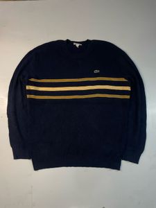 Lacoste Striped Navy Sweater