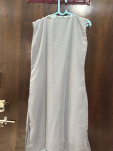 Elegant Grey Embellished Kurta