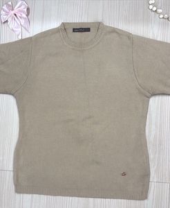 Classic Beige Crew Neck Sweater. (FREE DELIVERY)