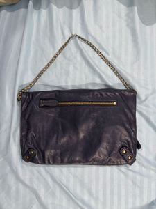 Rabeanco butter soft calf Leather Fold-over Clutch