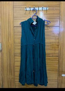 Stylish Teal Sleeveless Dress