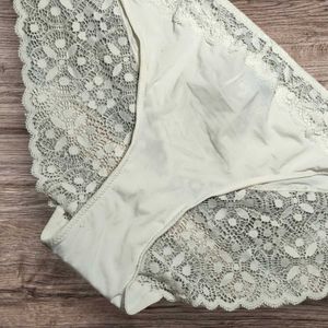 Kiabi White Lace Detail Briefs All Sizes Available