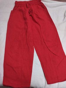 Red Palazzo Pants - Comfy &amp; Stylish