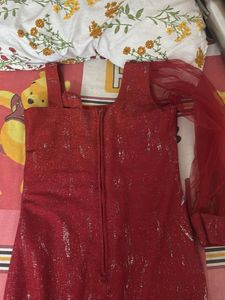 Sparkly Red One-Shoulder Dress