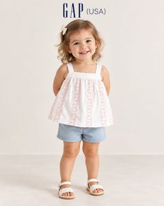 GAP White Embroidered Top