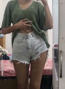 Y2K denim shorts