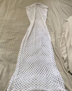 White Crochet Swimsuit Cover-up
