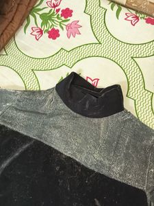 Velvet Turtleneck Top