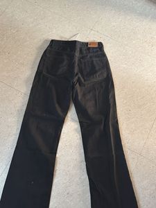 Black Distressed Flare Jeans