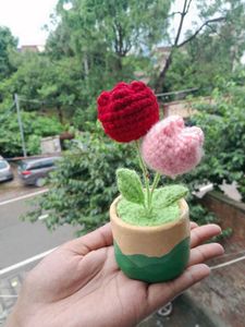 cute crochet tulips