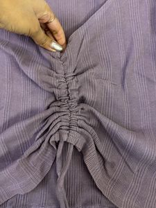 Stylish Ruched Puff Sleeve Top