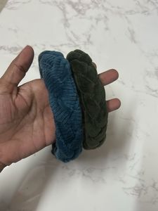 handmade Braided Velvet Headbands Set