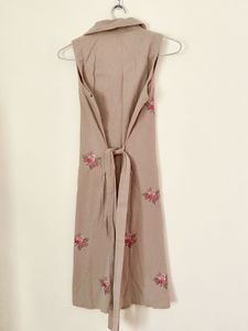 Mini Tie Up Shirt Dress