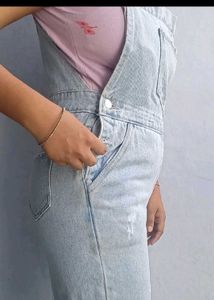 Light Wash Denim Overalls