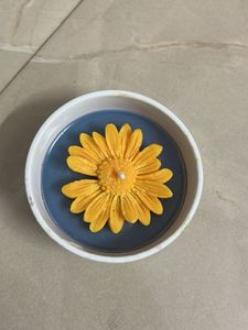 Yellow Flower Candle