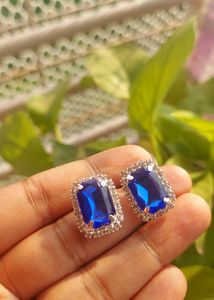 Classic Sapphire Mini Stud Earrings