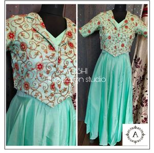 Gown Mint Green Color