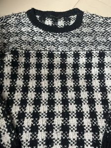 Ann Taylor Houndstooth Knit Sweater