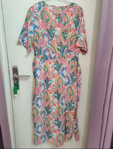 Boho Paisley Wrap Dress