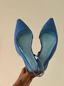 Stylish Blue Slingback Flats