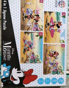 Minnie Mouse 4 in 1 Jigsaw Puzzle