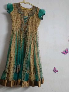 Green Anarkali suit Set