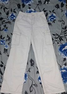H&M Light Beige Cargo Pants