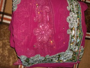Exquisite Embellished Magenta full heavy work