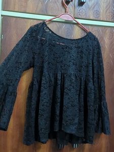 Elegant Black Lace Top
