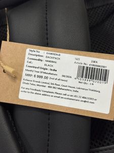 New Steve Madden Black Backpack