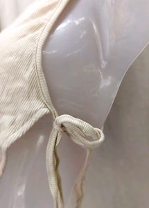 48127. Cream Crop Top with Side Ties