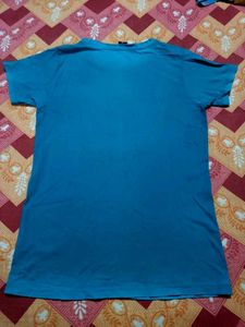 Stylish Men's Teal Graphic T-Shirt