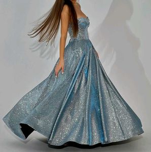 ball gown Sparkling Strapless Evening