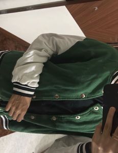 Green Varsity Bomber Jacket