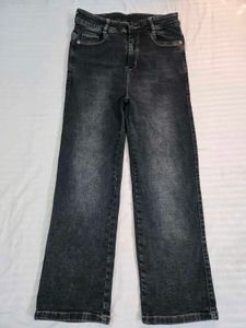 Stylish Washed Black Denim Jeans waist 30