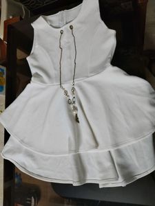 Women's white colored top-S Size