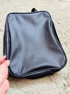 Picasso Black Faux Leather Crossbody Bag