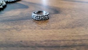 Oxidized Earrings &amp; Ring